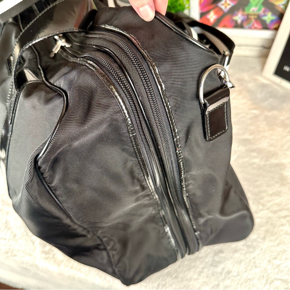 Gucci Black Travel Duffel Bag with Leather Trim - Picture 9 of 16